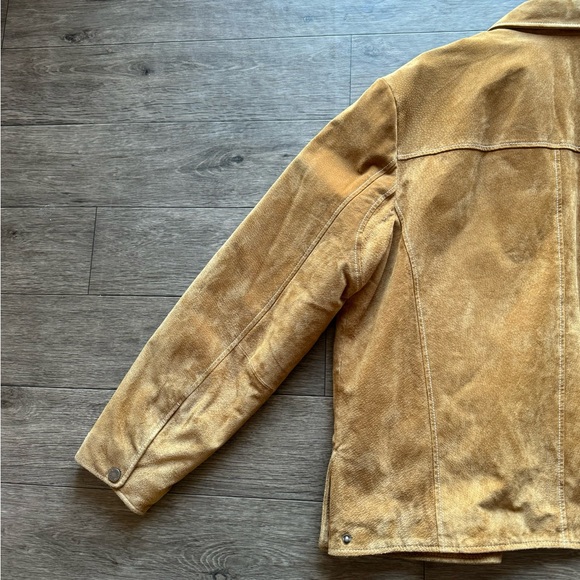 Wilson’s Leather Vintage Brown Suede Jacket Men’s Large - Picture 9 of 10